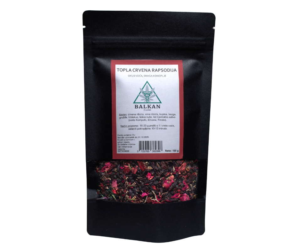 Topla Crvena Rapsodija – voćni čaj – rapsodija okusa – 50/100g